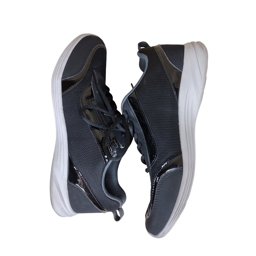 Vionic Agile Cassis Sneakers Women’s 10 Black Gray Side Zip Walking Shoes